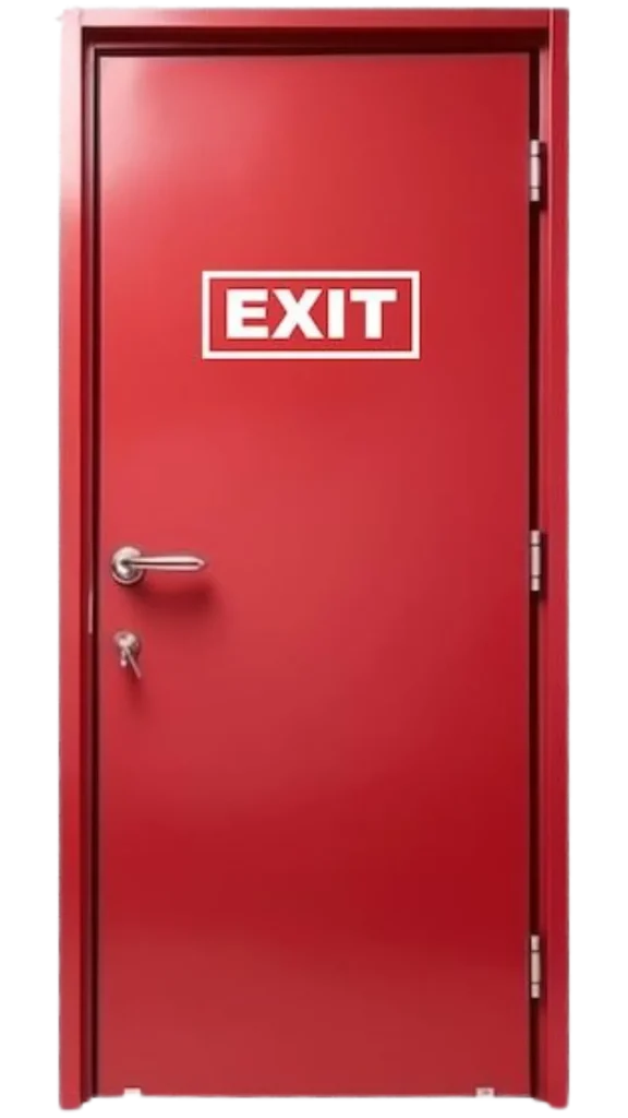 Fire security door