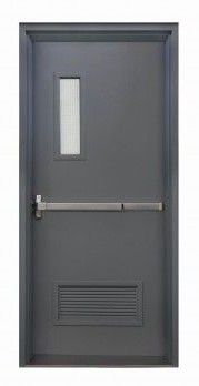 Fireproof steel door