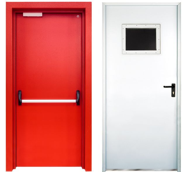 Fire exit doors