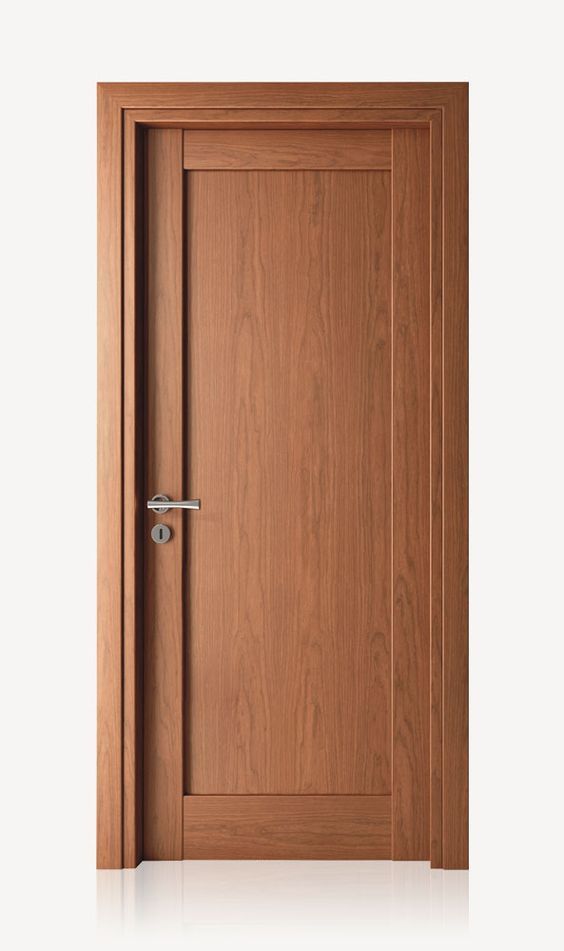 Brown wooden flush door